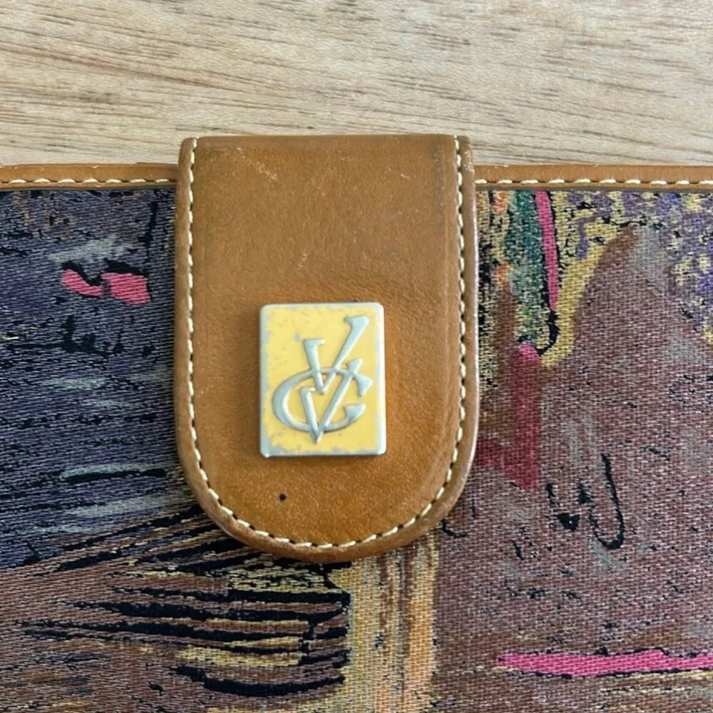 Van Gogh brown leather wallet vintage